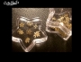 Gold Decals * Shapes * Blumen - Butterfly - Herzen * 30 Stück