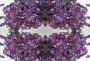 100 Straßsteine Dreieck Triangle violett lila